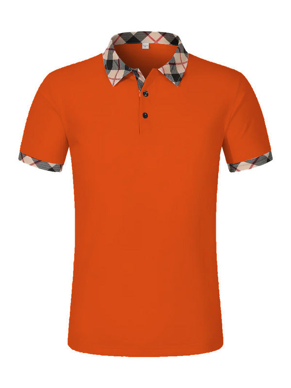 Herrer polo shirt med kontrastfarvet krave og moderne mønster Stilla