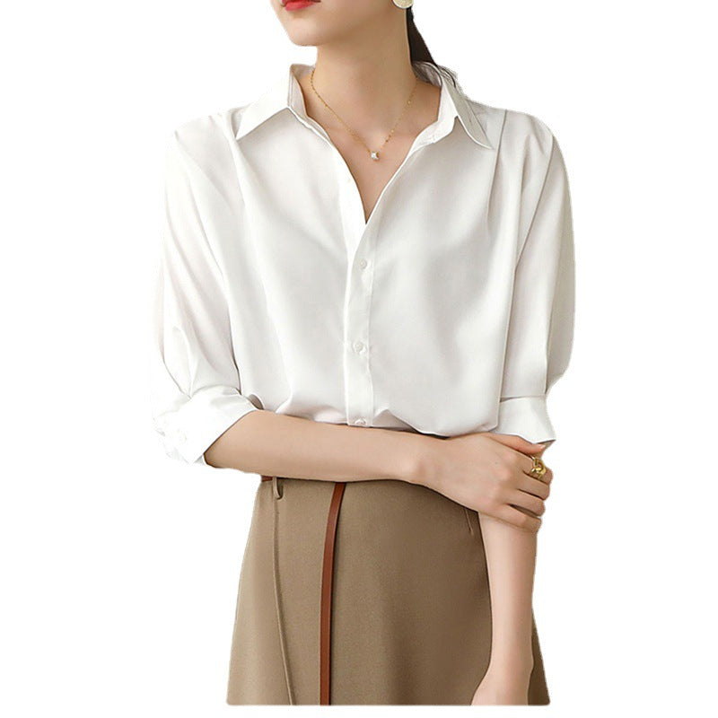 Dame Oversized Bluse med elegante ærmer og kvalitetsstof Stilla