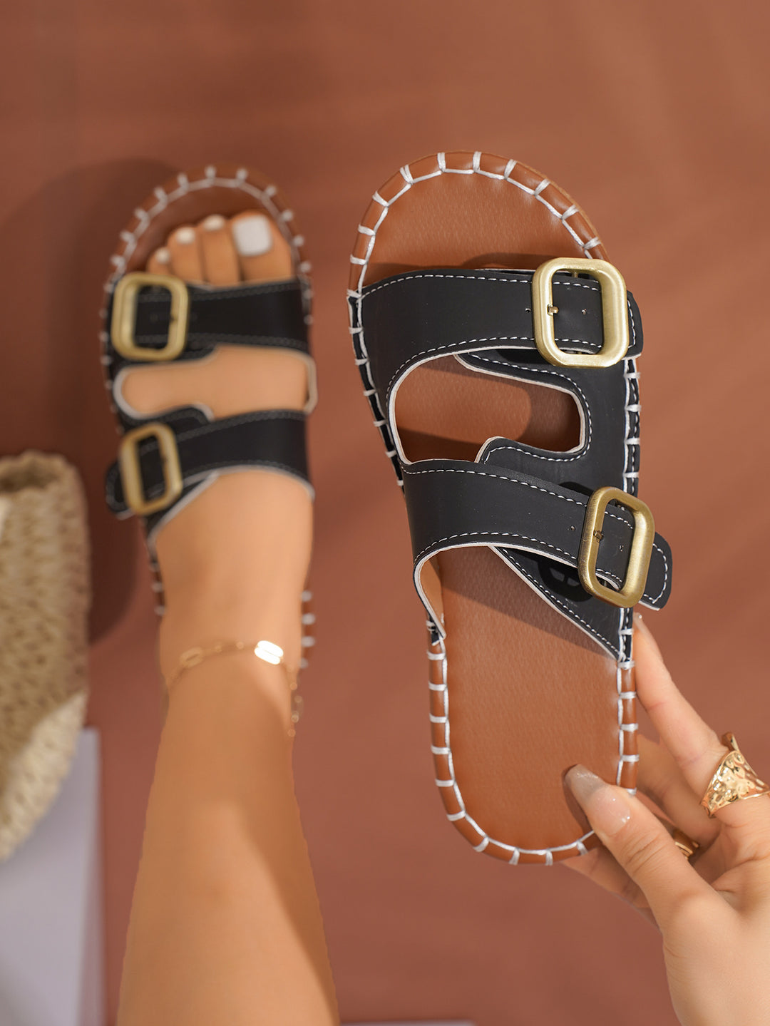Dame trendy Riemchen-sandaler med justerbare spænder og komfortabel fodsengsdesign Stilla