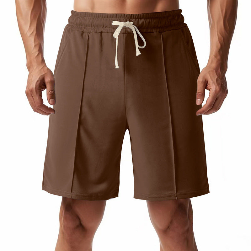 Herren knælange Relax-Bermuda med flad press fold, elastisk tunneltræk og sidelommer Skovae