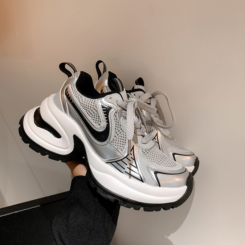 Dame Hybrid-sneakers med åndbart mesh-oberstof og trendy sål Stilla