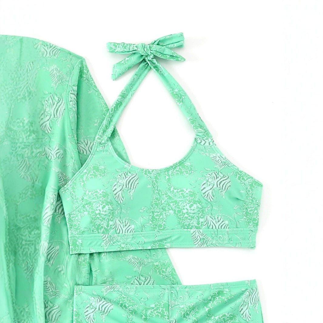 Dame Bikini-sæt med gennemsigtig cover-up og fashionable detaljer Stilla