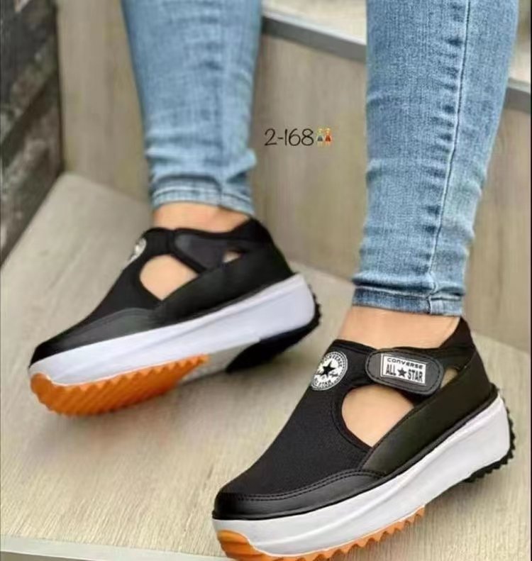 Dame trendy Slip-On sneakers med skridsikker sål og åndbar mesh-overflade Stilla