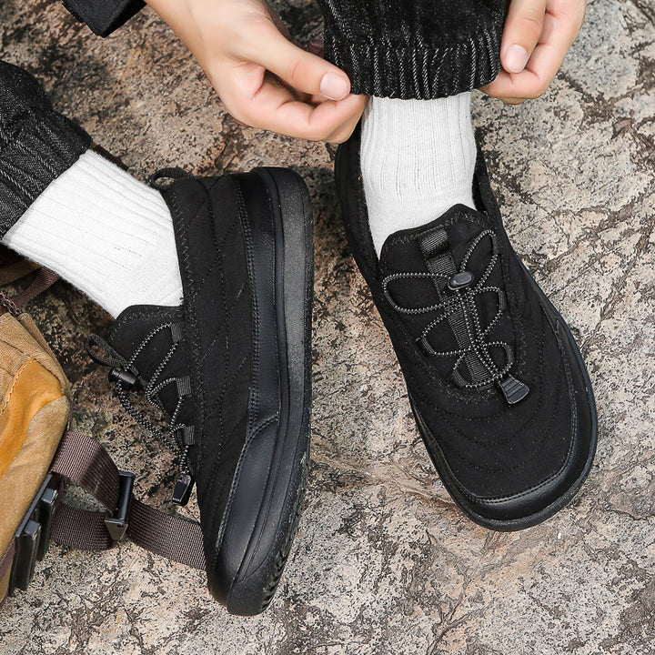 Dame nan gesteppe slip-onsneaker med fleecefor og lynlås Skovae