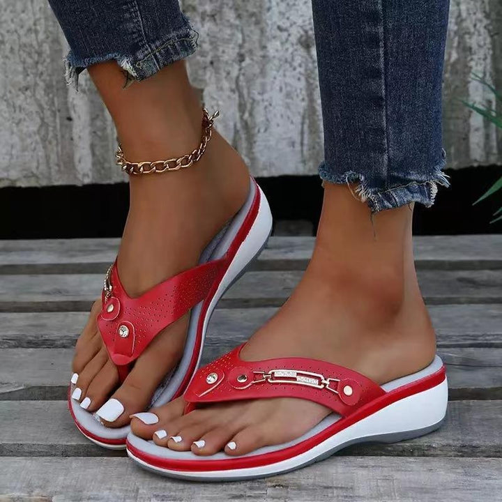 Dame fashionable flip-flops Stilla