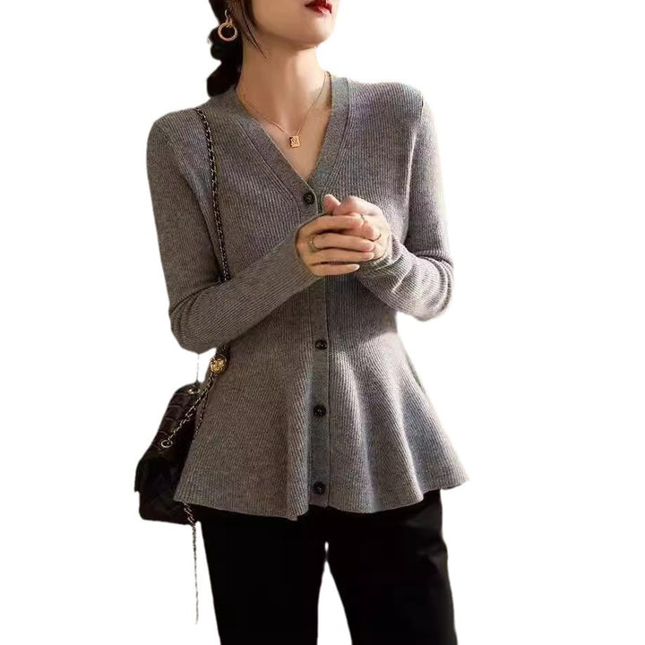 Damernes elegante cardigan med fitted form Stilla
