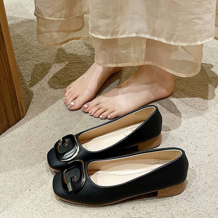 Dame elegante Slingback-Mules med moderigtige spænde-detail og komfortabel blokhælhæl Stilla