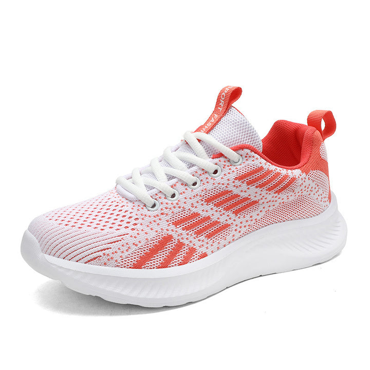 Dame nan ultralet strik-fritids sneakers med ergonomisk dæmpningskerne sål og trækstrop Skovae