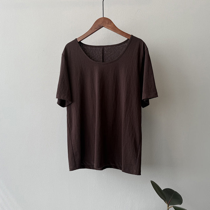 Dame luftig, oversized T-shirt lavet af bæredygtigt materiale Stilla