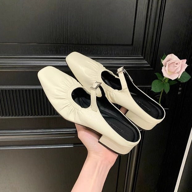 Dame elegante Sling-Pumps med stilfuld gummistrimmel og høj kvalitetsforarbejdning Stilla