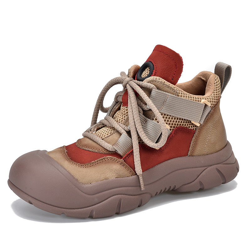 Dame Outdoor Sneakers i sporty design med elastisk snørresystem og skridsikker sål Stilla
