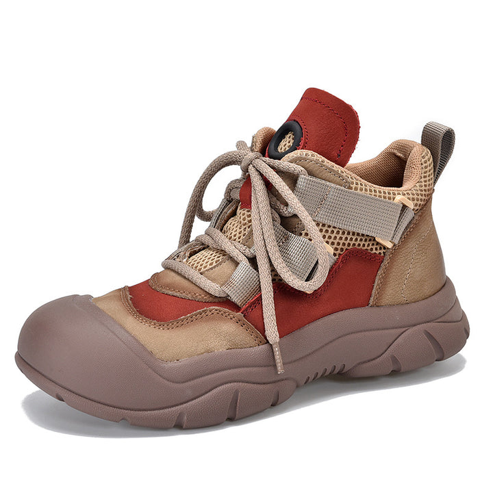Dame Outdoor Sneakers i sporty design med elastisk snørresystem og skridsikker sål Stilla