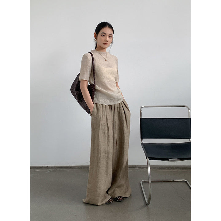 Dame vidde Culotte med elastisk linning og afslappet snit Stilla