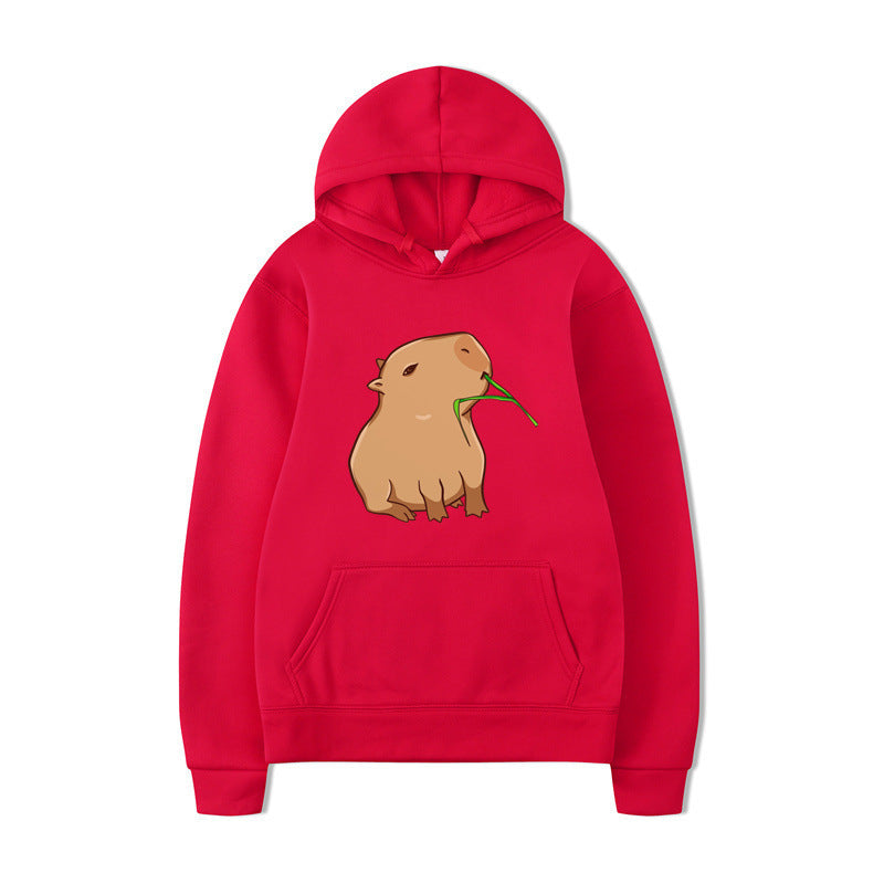 Kvinders hoodie med sjovt dyre design og behagelig pasform Skovae