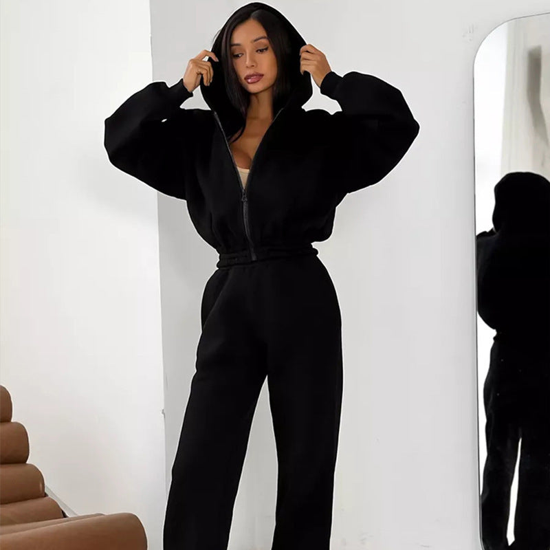 Kvinder Oversized Hoodie med sporty skæring og elastisk talje Skovae