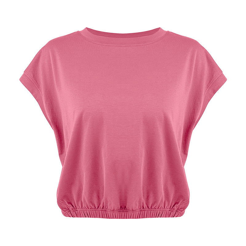 Dame afslappet T-shirt med gummizug Stilla