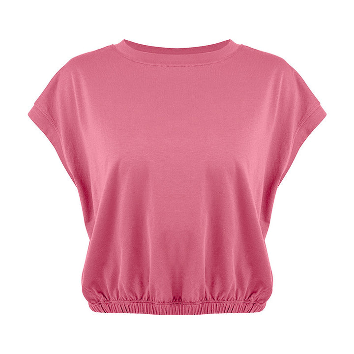 Dame afslappet T-shirt med gummizug Stilla