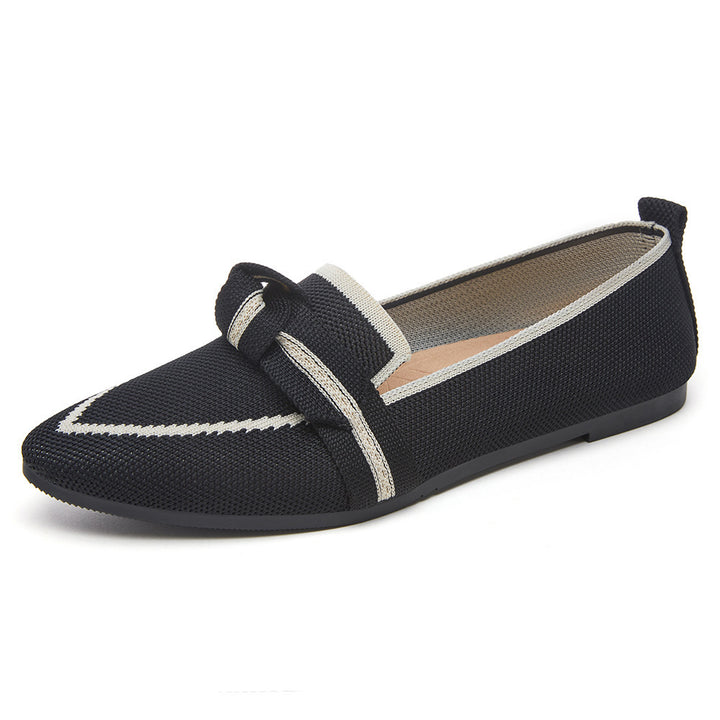 Dame Slip-On Mokasiner med elegant knude-detalje Stilla
