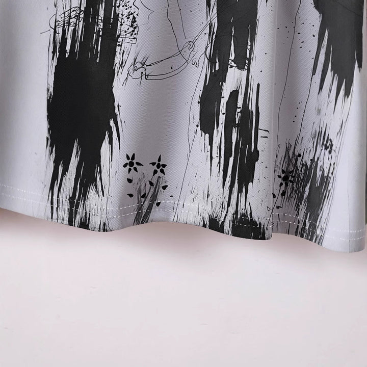 Herrer Poloshirt med kreativt grafisk design og åndbare egenskaber Stilla