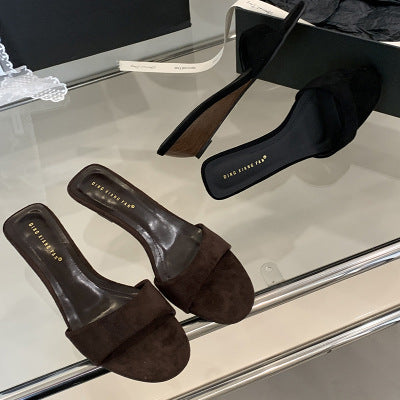 Dame komfortable Wedge-sandaler med bred rem Stilla