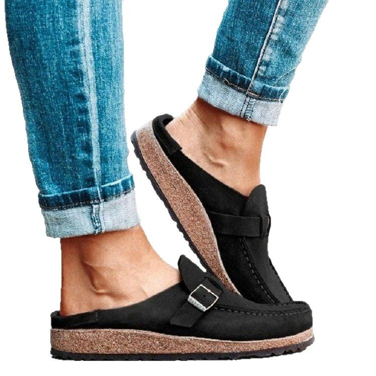 Damer komfortable mokkasiner med fashionable spænde-detalje Stilla