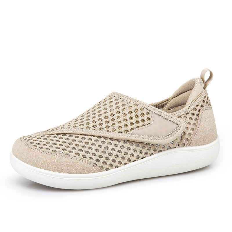 Unisex nan åndbar net-sandal med justerbar velcro og viskoelastisk fodseng Skovae