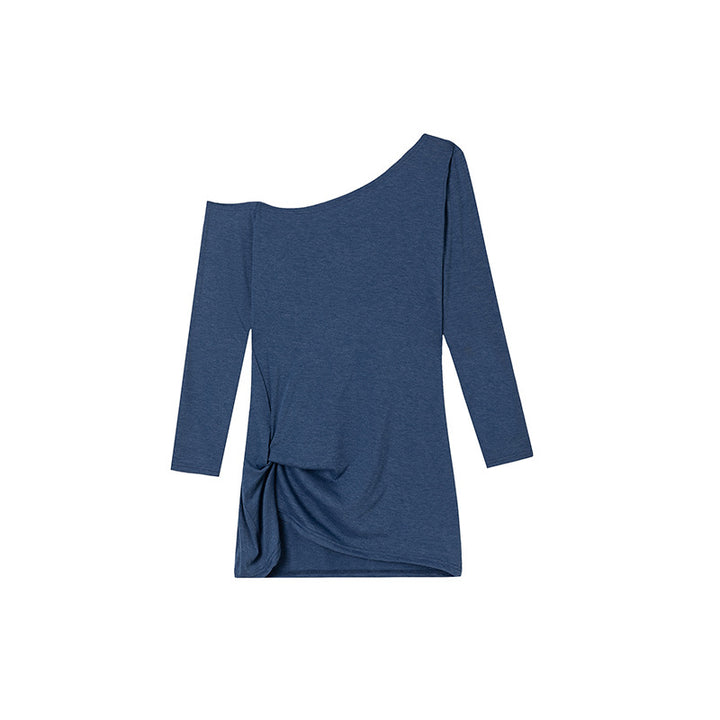 Dame Off-Shoulder Knude Langærmet Top Stilla