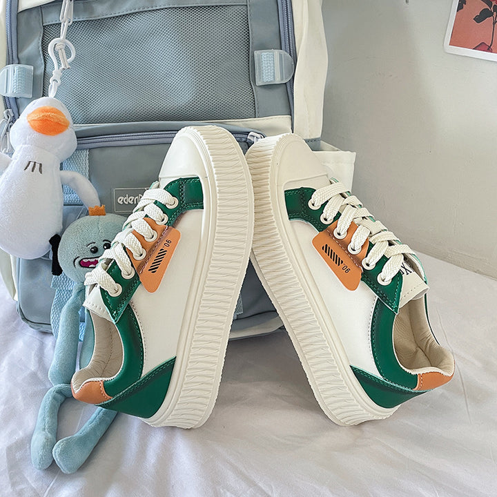 Dame Trendy Plateau-Sneakers med forstærket sålprofil og moderigtigt design Stilla