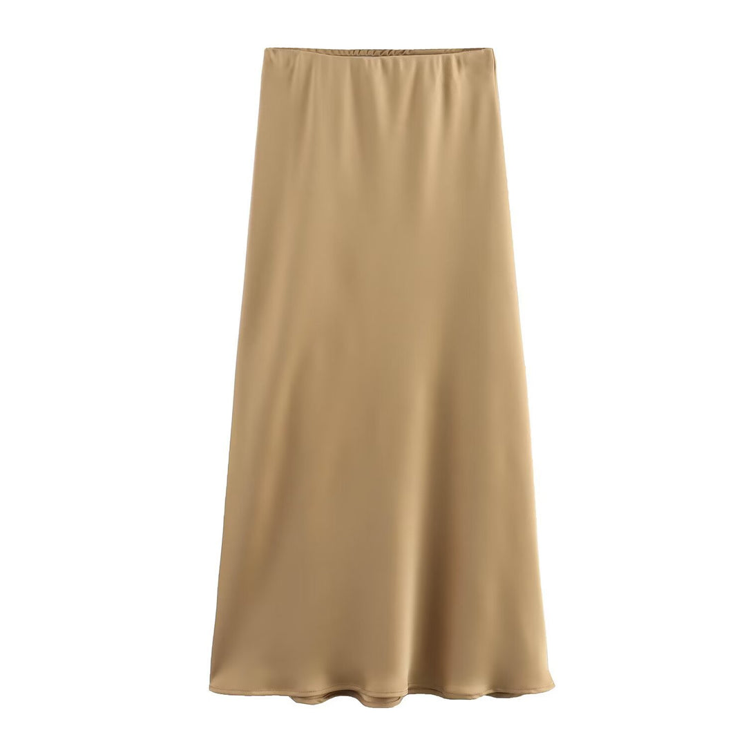 Dame lang satin skirt Skovae