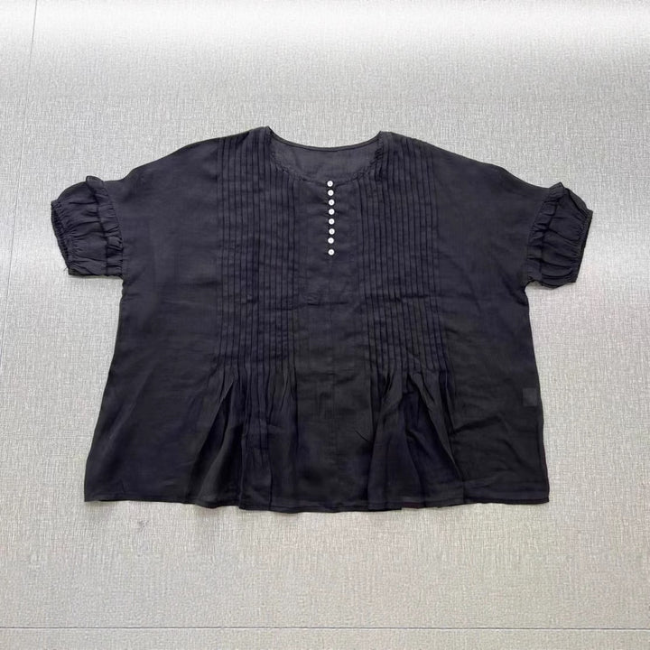 Femme Afslappet pasform Faldet knapbluse Stilla