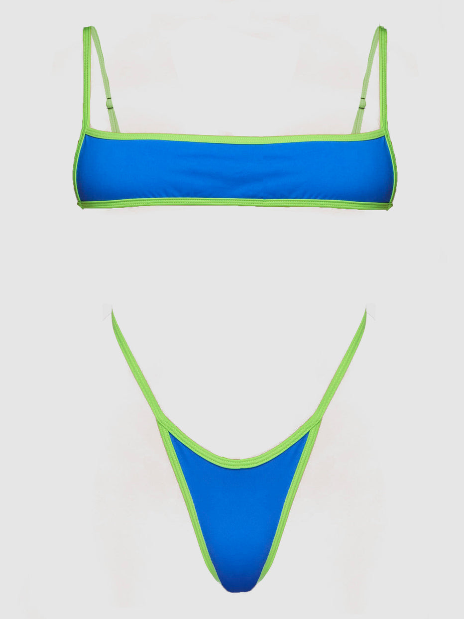 Dame Bikini-sæt med trendy minimaldesign og justerbare stropper Stilla