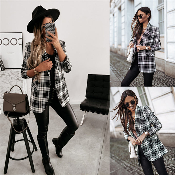Dame Ternet Blazer i moderne snit Stilla
