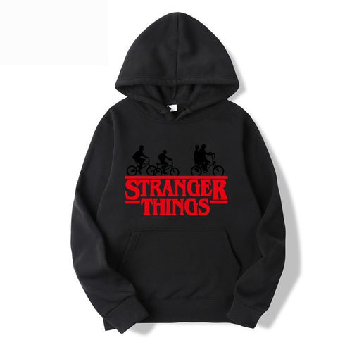 Kvinders hætte sweatshirt med kreativ Stranger Things design Skovae