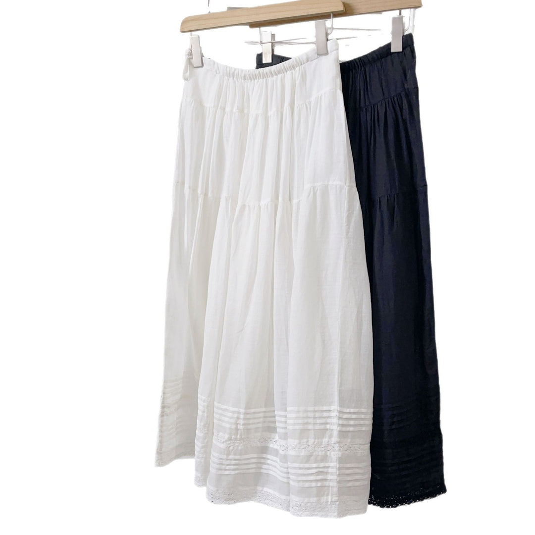 Dame Flydende Bohemian Maxi Nederdel med Spids Stilla