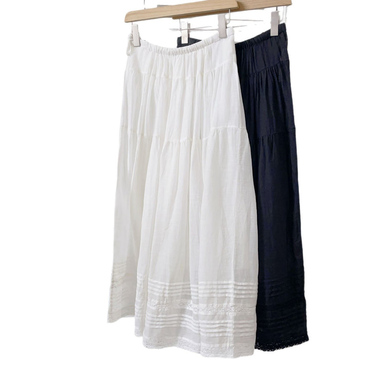 Dame Flydende Bohemian Maxi Nederdel med Spids Stilla