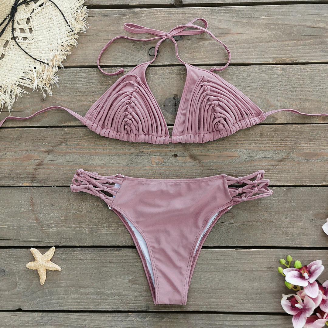 Dame Bikini-sæt med innovativ flæse-silhuet og justerbare stropper Stilla