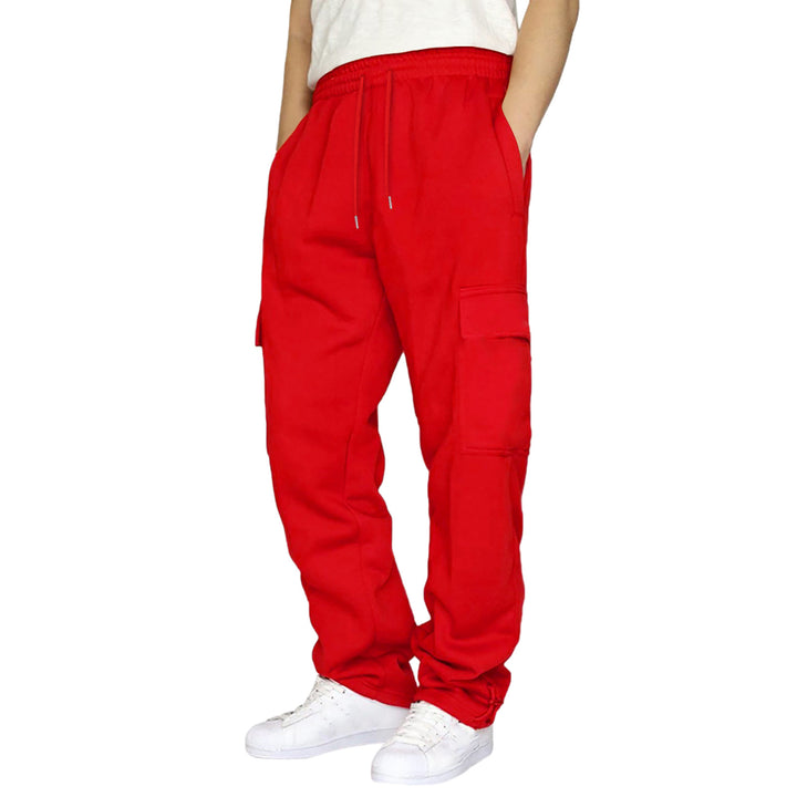 Herren nan Cargo-joggingbukser med elastisk talje, snøre og justerbar kant Skovae