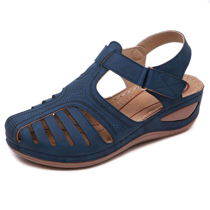 Dame Åndbare Komfort-Sandaler med justerbar rem og ergonomisk fodseng Stilla
