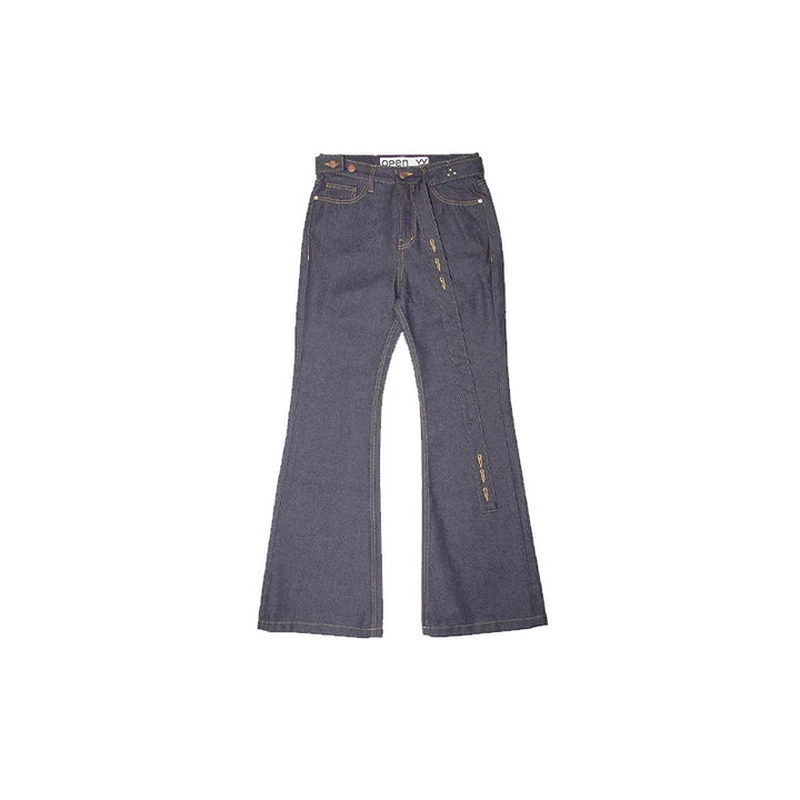 Dame Højskårne Flared Jeans med justerbar Talje Stilla