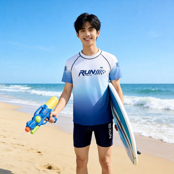 Dreng Surfshirt med UV-beskyttelse Skovae