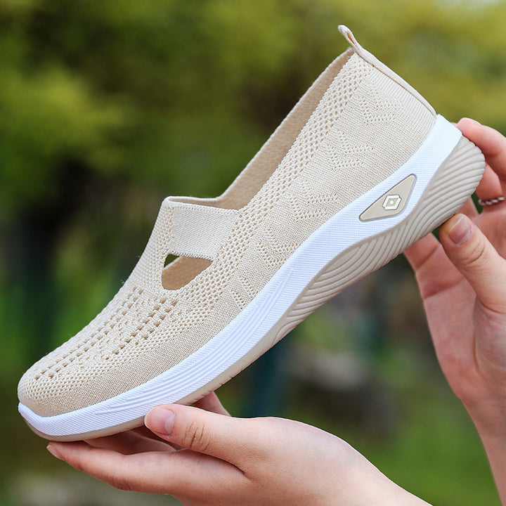 Dame Let Sneaker med åndbart strikdesign Stilla