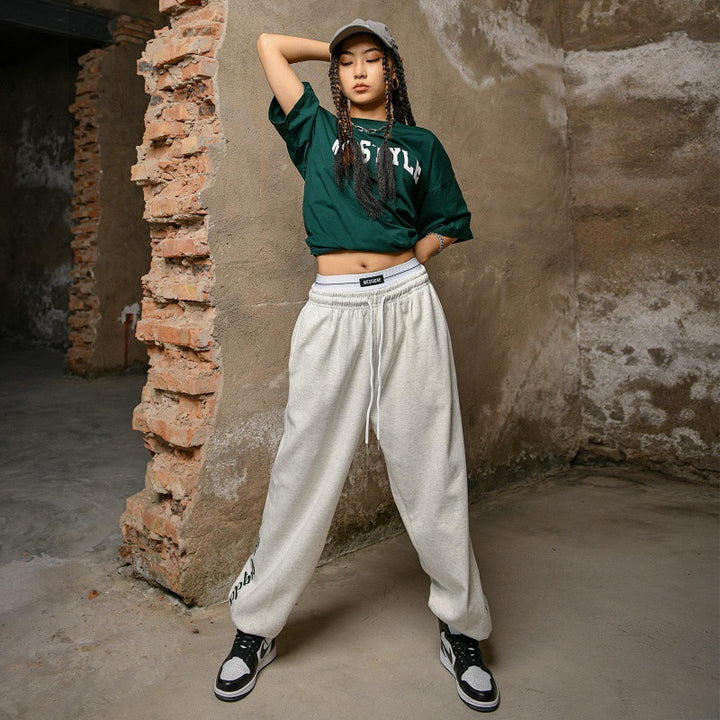 Damer casual sweatpants med sidebogstaver Stilla