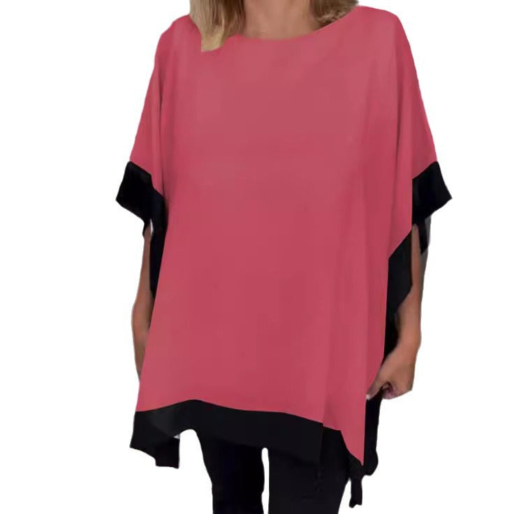 Dame Stilig To-farvet Tunika Bluse Stilla
