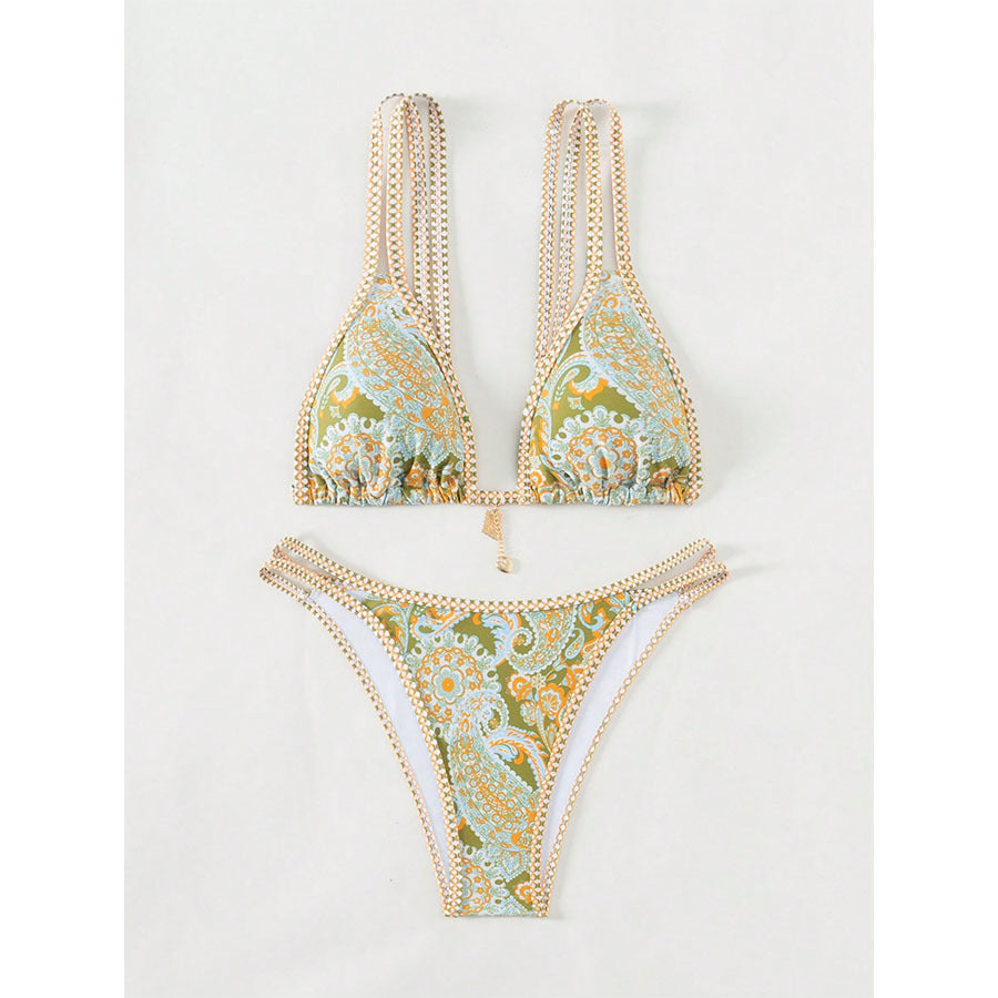 Dame Triangle Flettet Bikini Sæt Stilla
