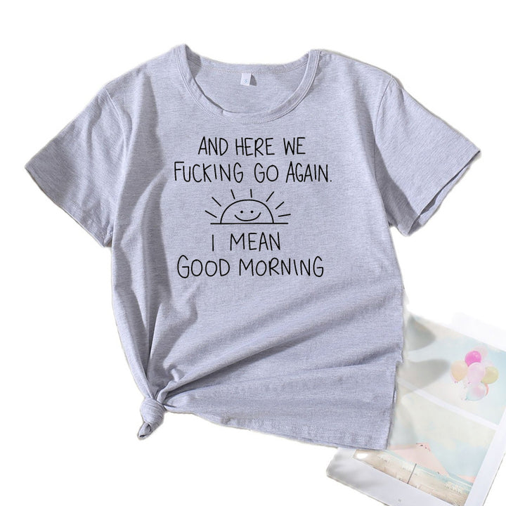 Dame Relaxed Fit Grafik Citater T-Shirt Stilla