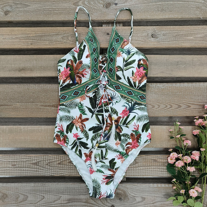 Dame badedragt i boho-stil med unik mønstertryk Stilla
