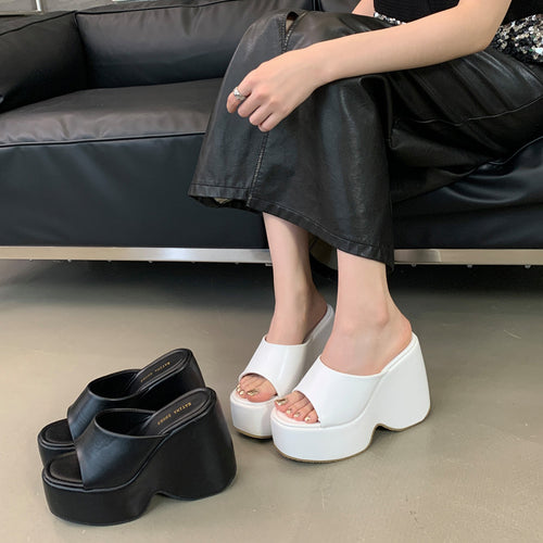 Dame moderne Plateau-Sandaler med bred remdesign og luksuriøs fodseng Stilla