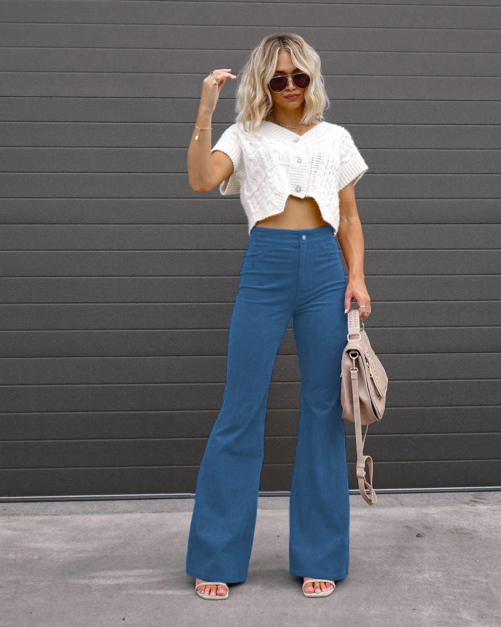 Dame Høj Talje Flared Jeans Stilla