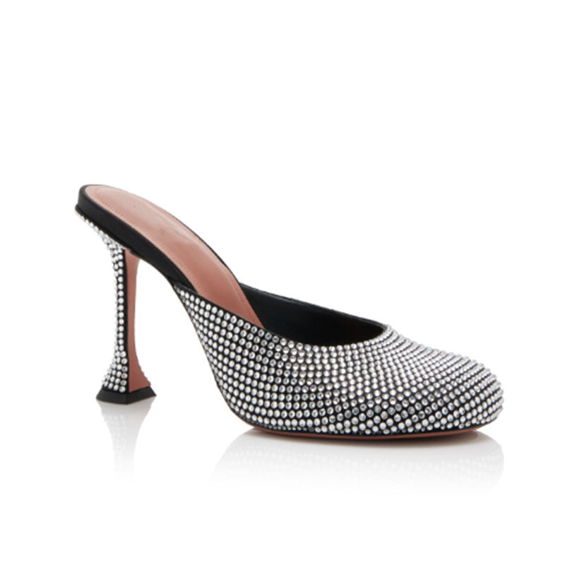 Femme Strass-besatte Slide-Mules Stilla