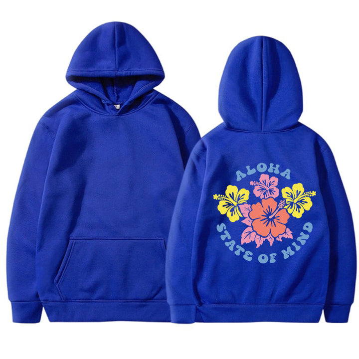 Kvinders hættetrøje med blomster aloha design og behagelig pasform Stilla